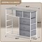 Sorbus Dresser with 9 Drawers - Furniture Storage Chest Tower Unit for Bedroom, Closet, etc - Steel Frame, Wood Top, Fabric Bins